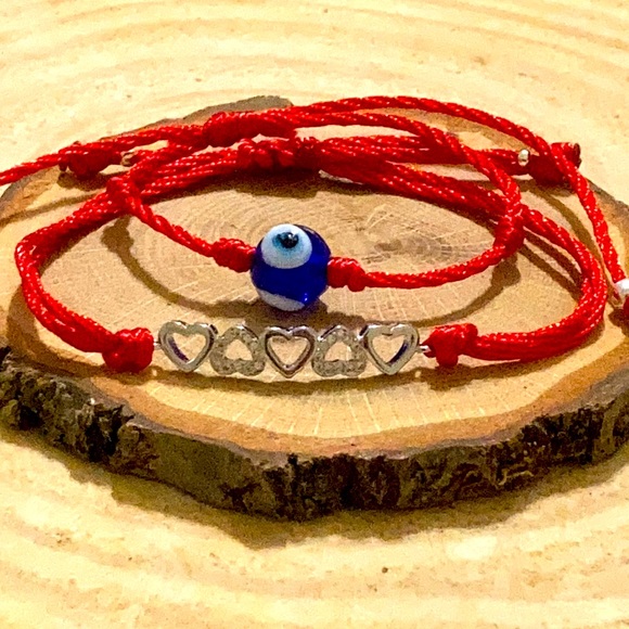 Love and protection redstring Kabbalah bracelet set - Picture 2 of 11